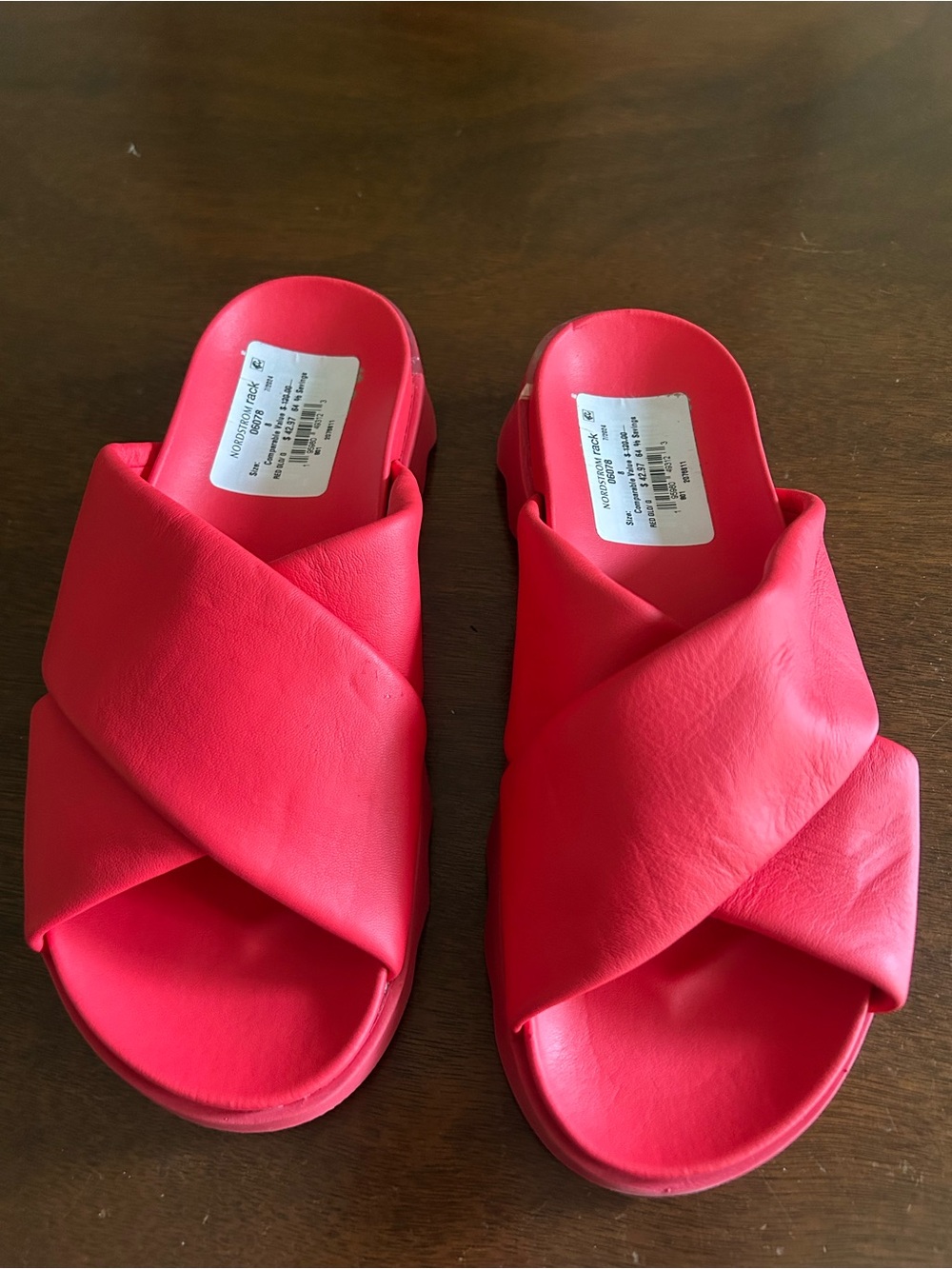 SOREL Hot Pink Crisscross Slide Sandals - Women